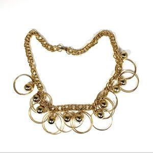(3/$15) Gold toned choker necklace